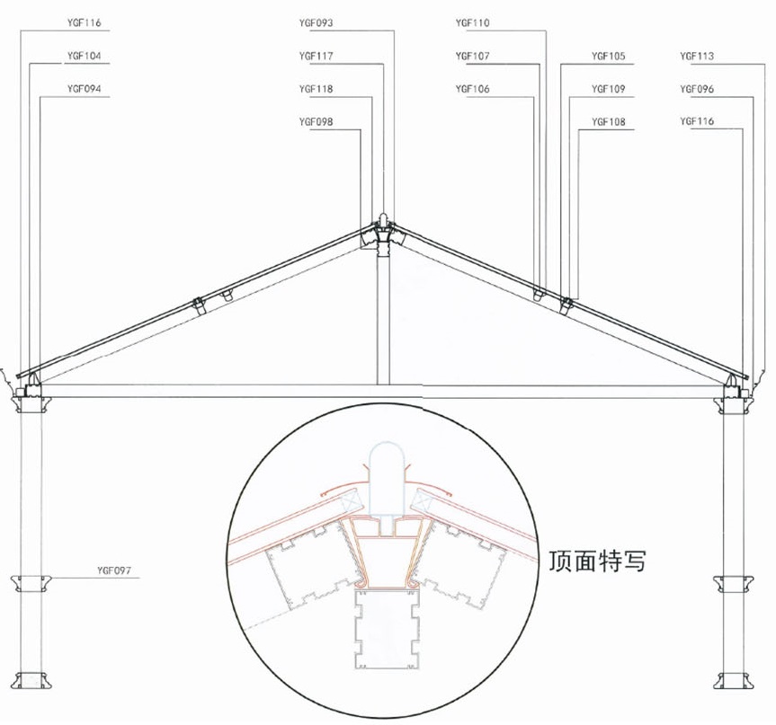 歐式陽光房電動百葉系列頂面特寫.jpg